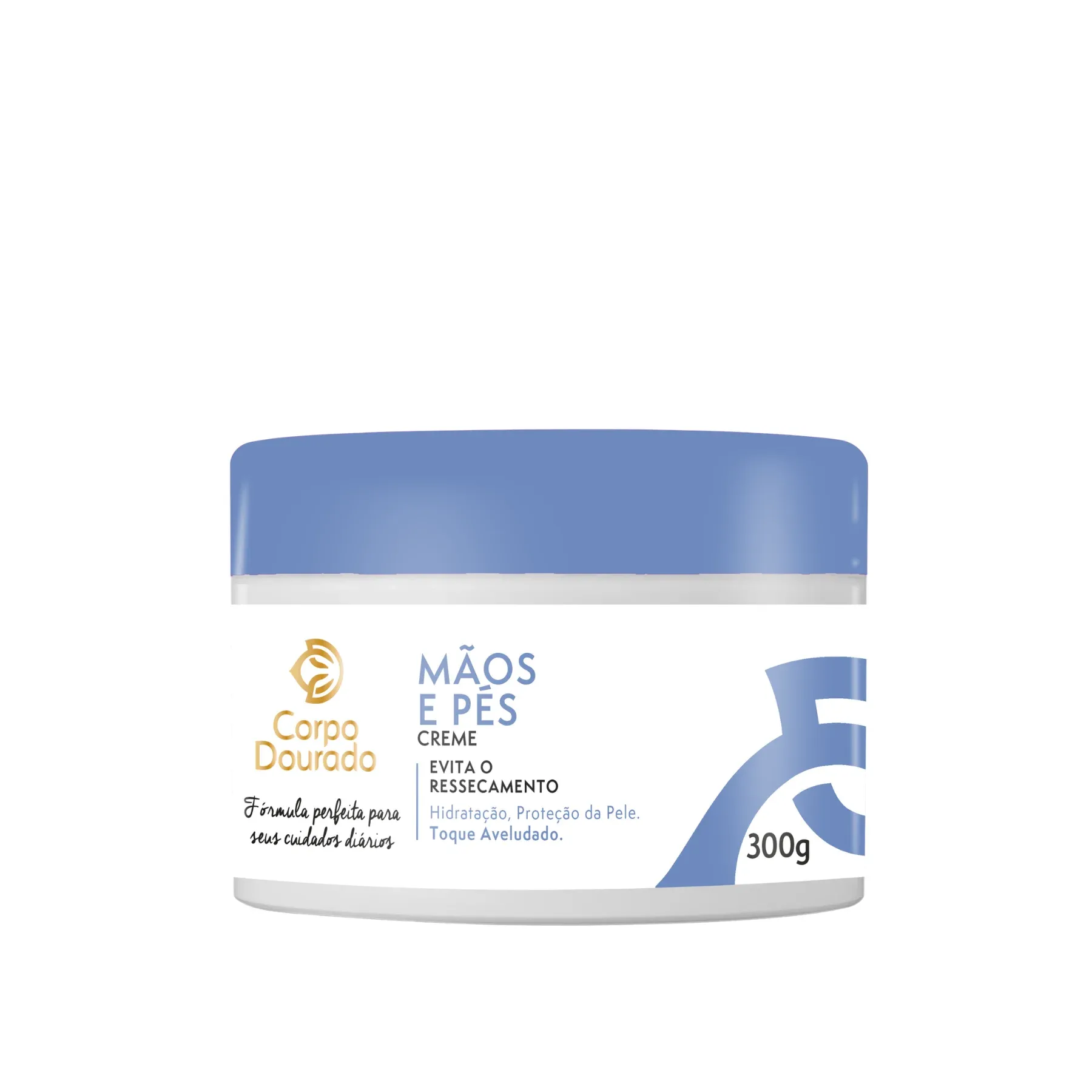 Creme Para Mãos & Pés Corpo Dourado 300g